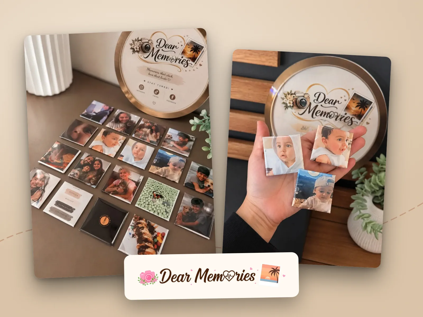 Dear Memories photo magnets